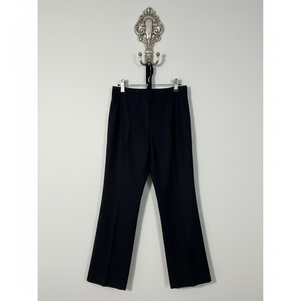 Talbots Heritage Wide Leg Trousers Petite 8 Black Linen Blend Pant